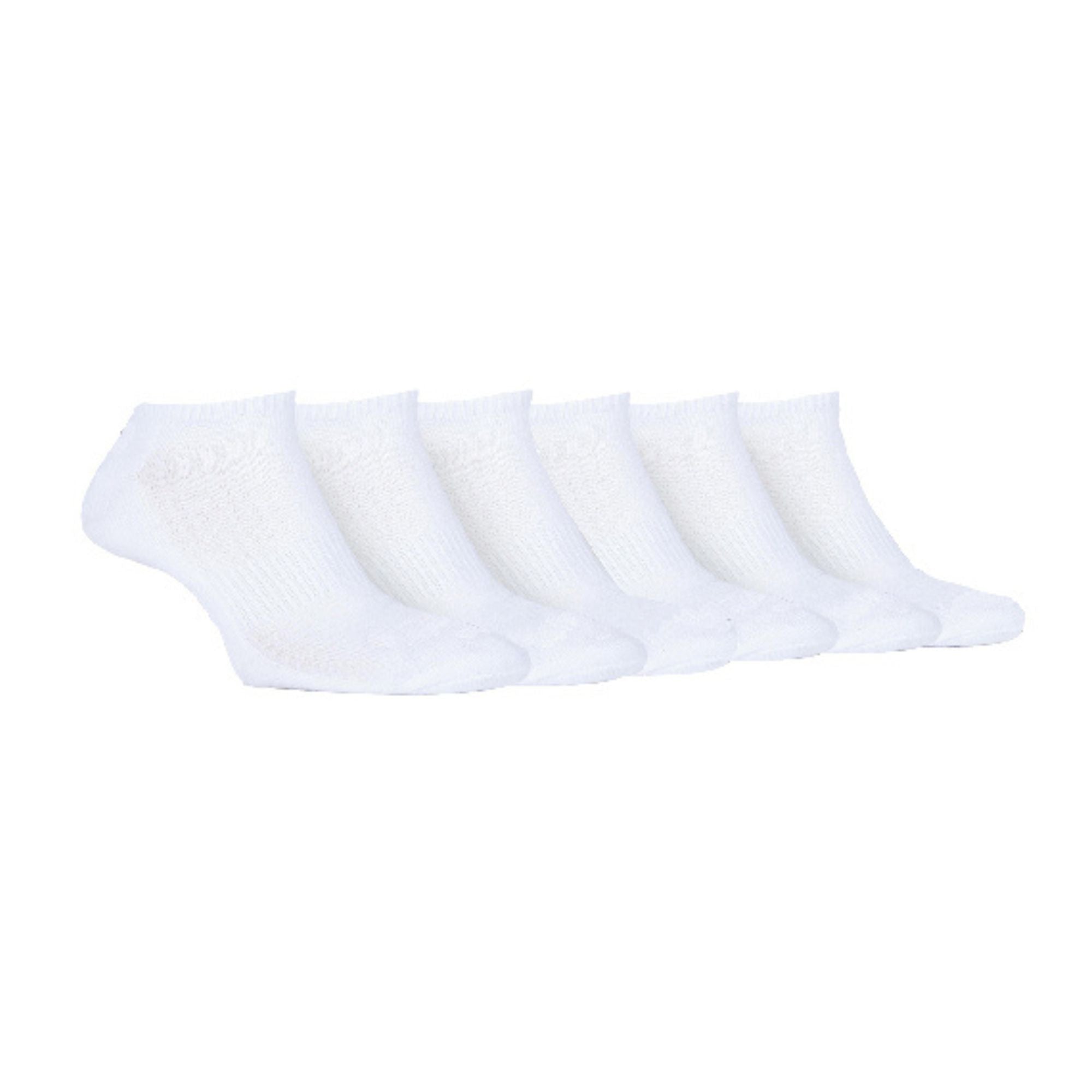 6 Pack Ladies Cotton Cushioned Low Cut Sport Ankle Socks for Running