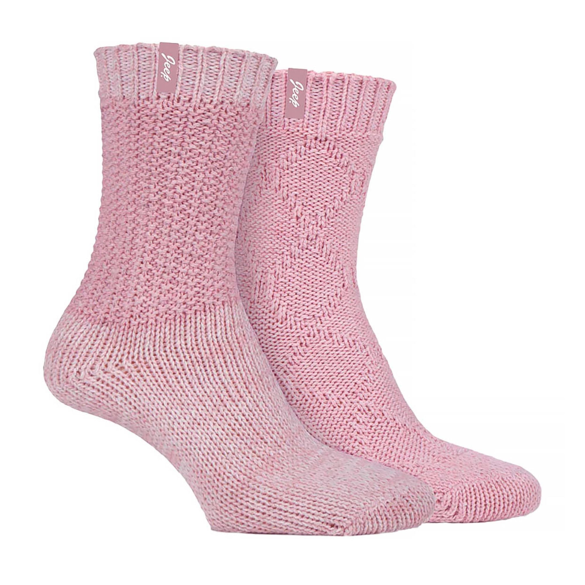 2 Pack Women's Wool Blend Cable Knit Boot Socks, Outdoor Socks