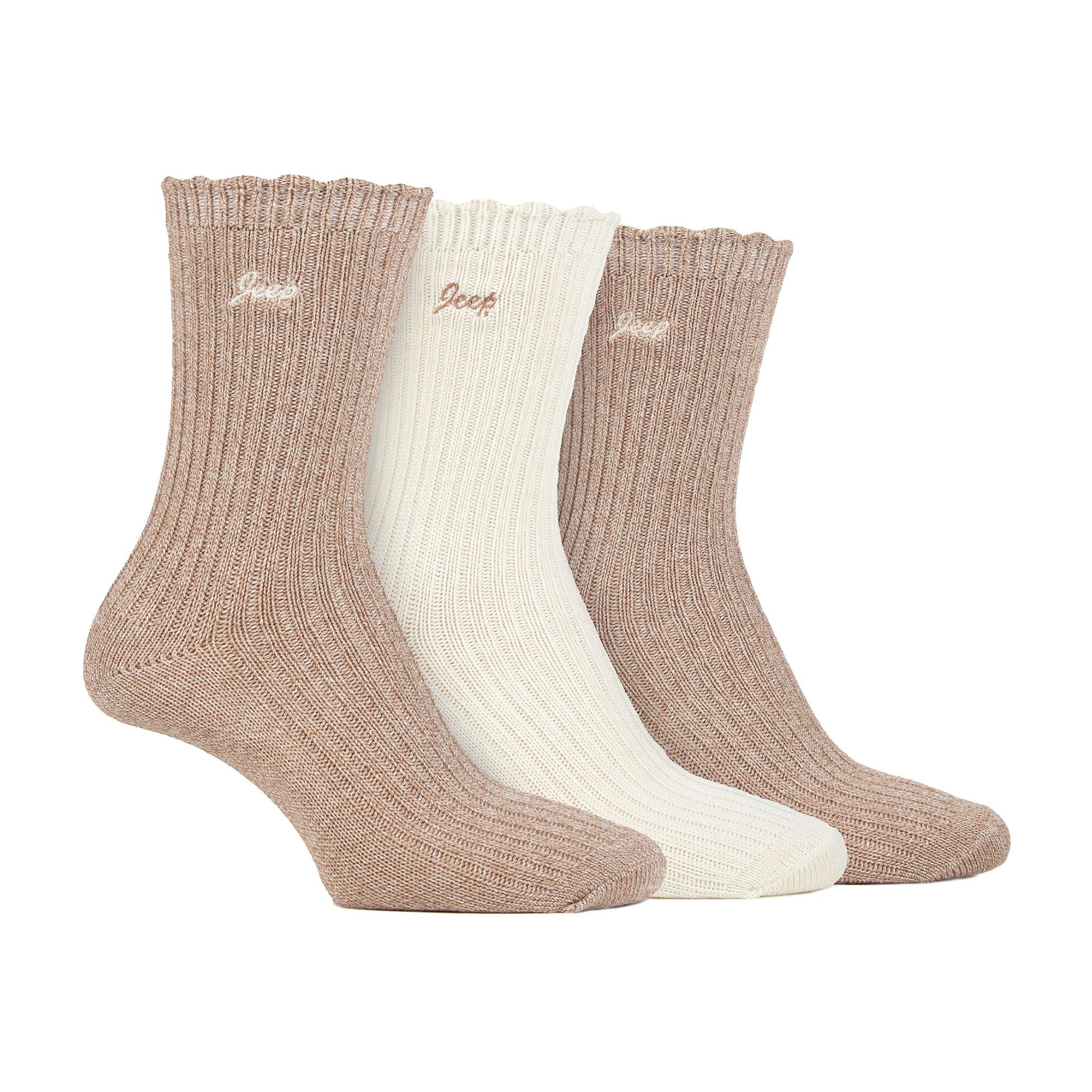2 Pack Ladies Turn Cuff Boot Socks | Performance Polyester Walking Socks