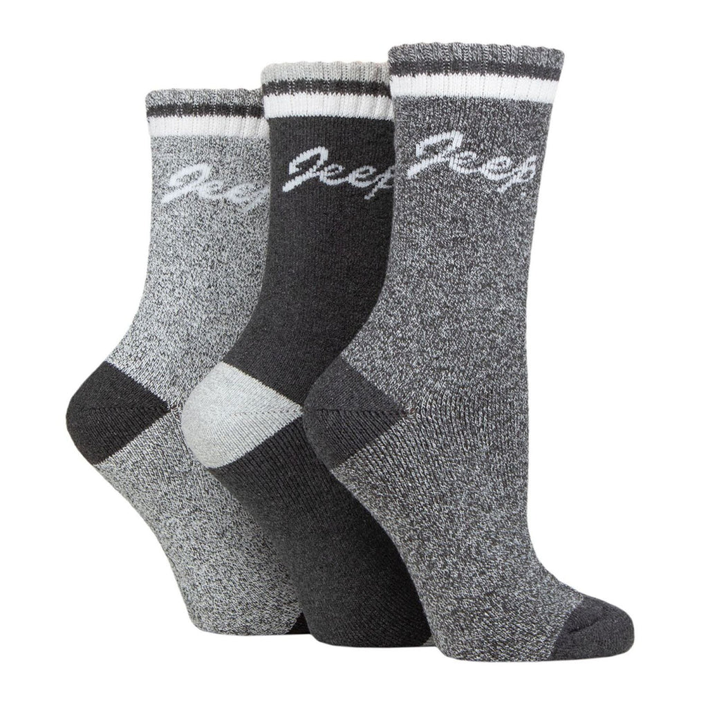 3 Pack Ladies Performance Boot Socks | Women's Ribbed Cushioned Comfort Socks