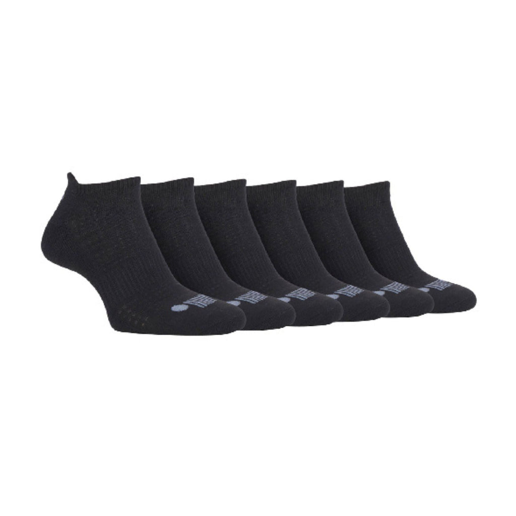 6 Pack Mens Cotton Cushioned Sport Ankle Trainer Socks for Running
