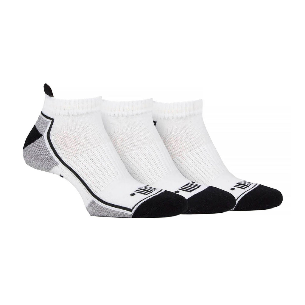 Pack of 3 Men's Trainer Liners Socks | Low Cut Cushioned Sport Ankle Socks