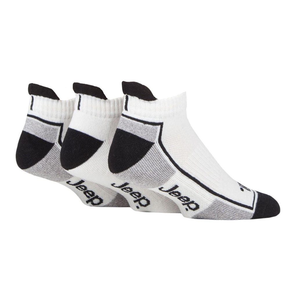 Pack of 3 Men's Trainer Liners Socks | Low Cut Cushioned Sport Ankle Socks