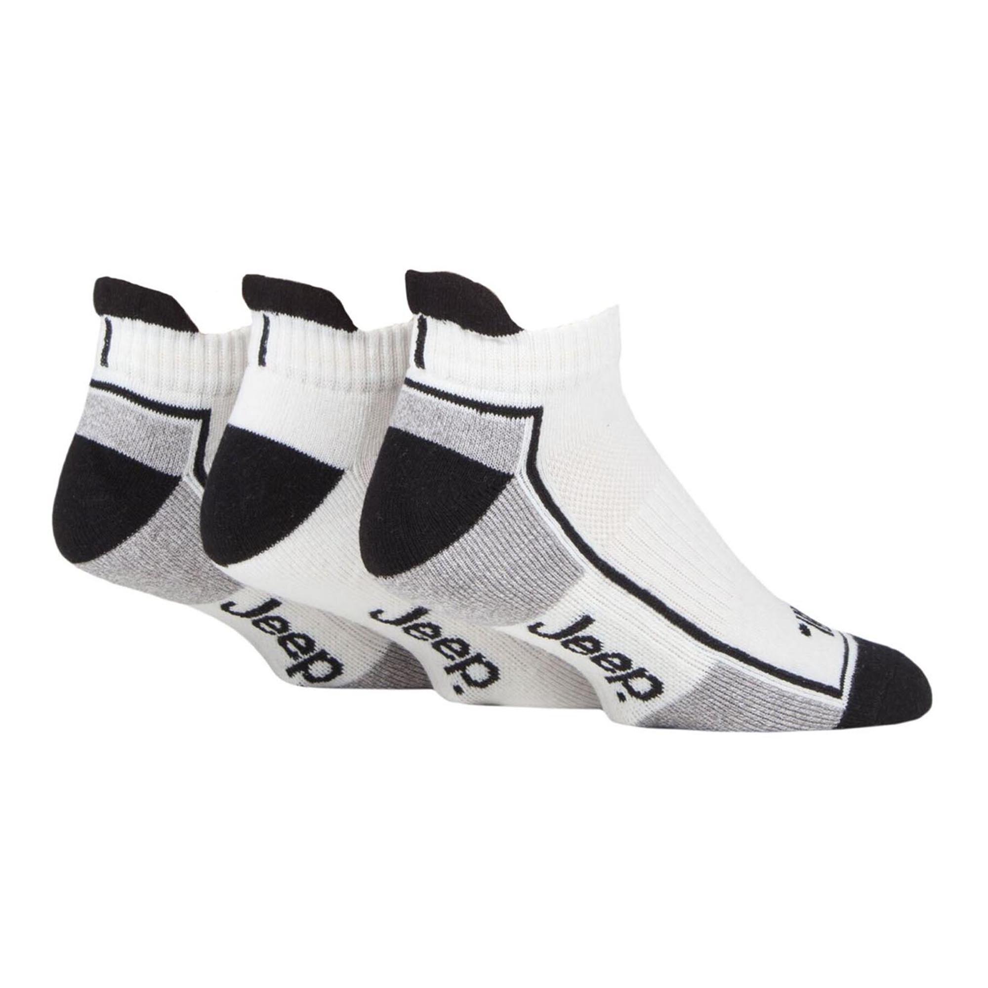 Pack of 3 Men's Trainer Liners Socks | Low Cut Cushioned Sport Ankle Socks