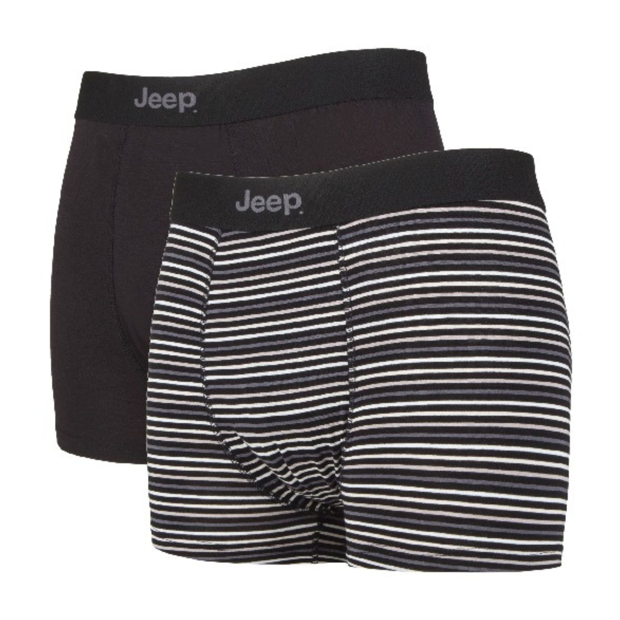 2 Pack Mens Soft Natural Bamboo Fibres Comfortable Fitted Trunks