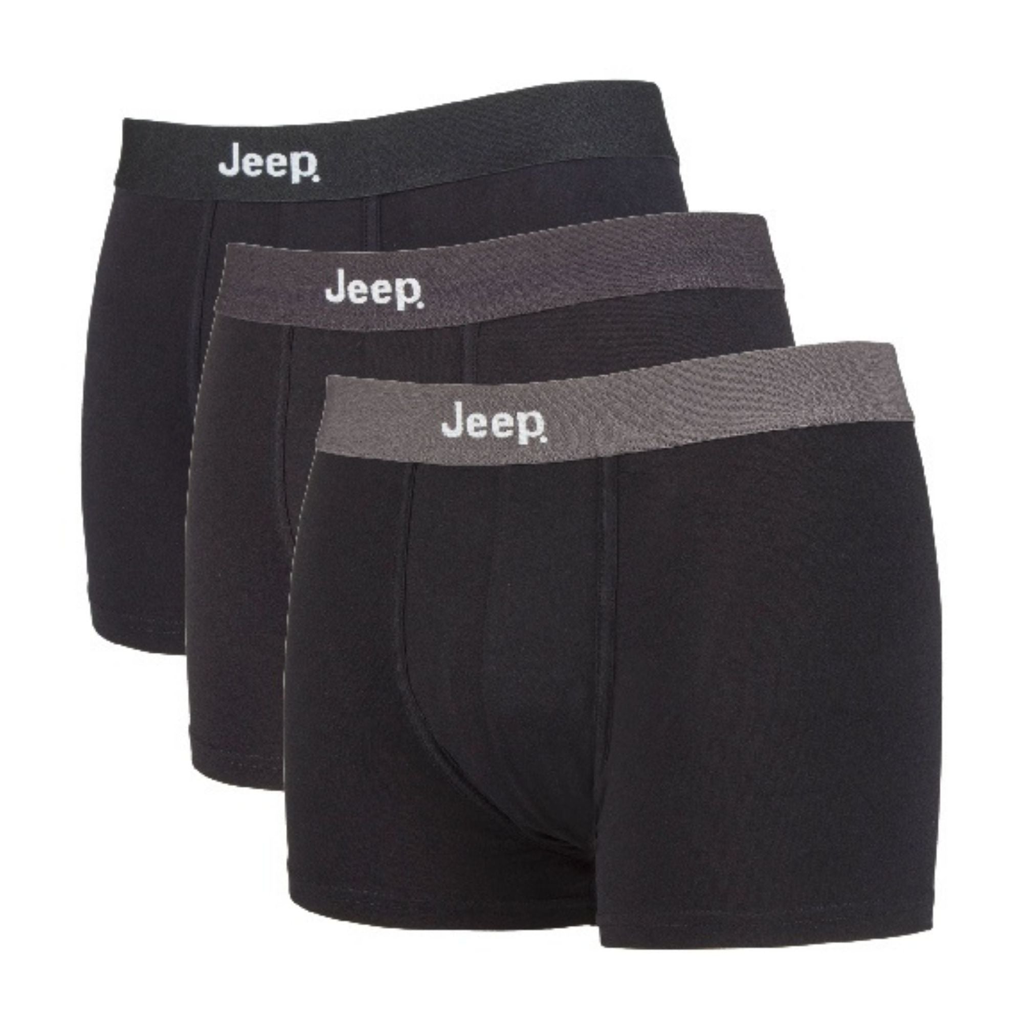3 Pack Mens Cotton Rich Blend Everyday Fitted Trunks