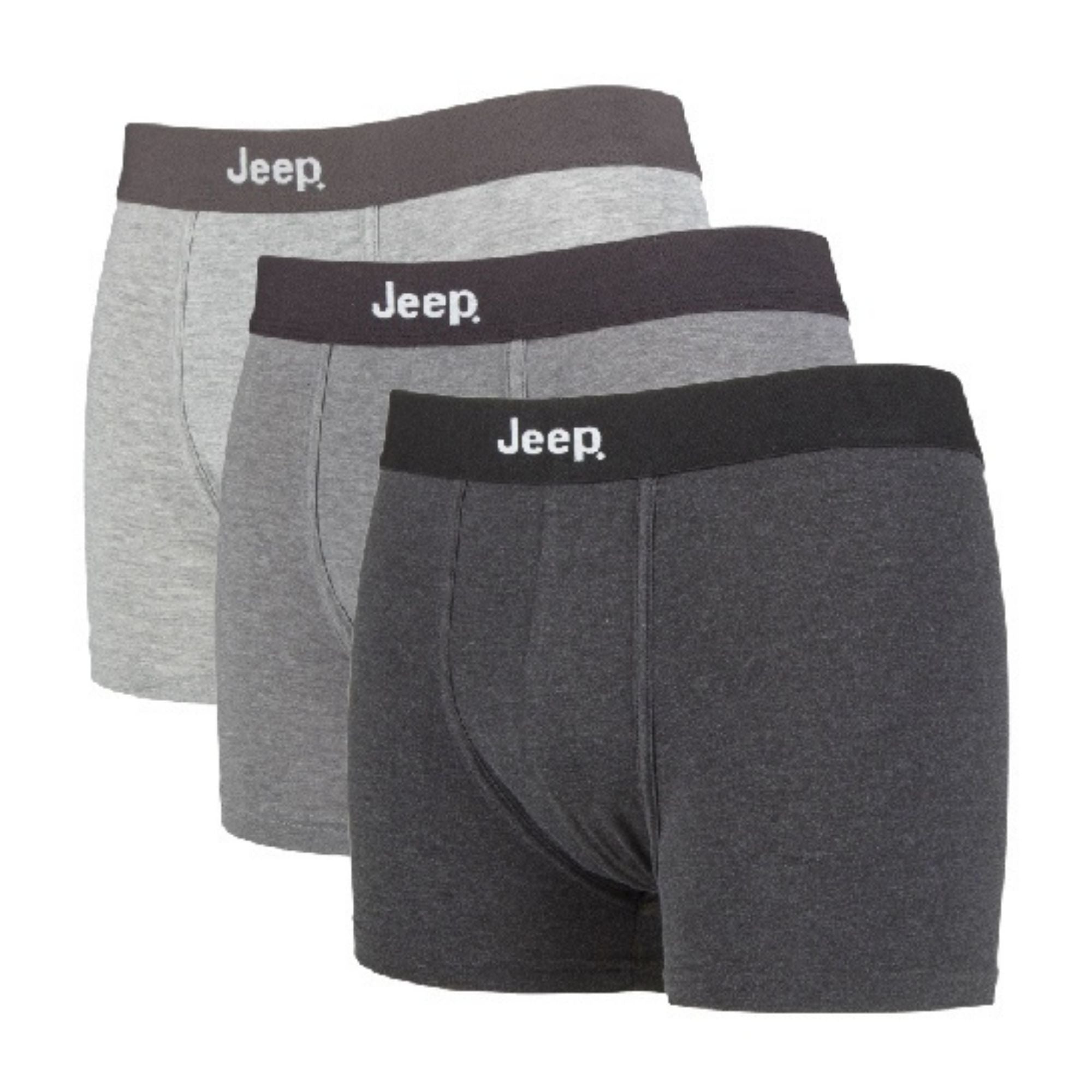 3 Pack Mens Cotton Rich Blend Everyday Fitted Trunks