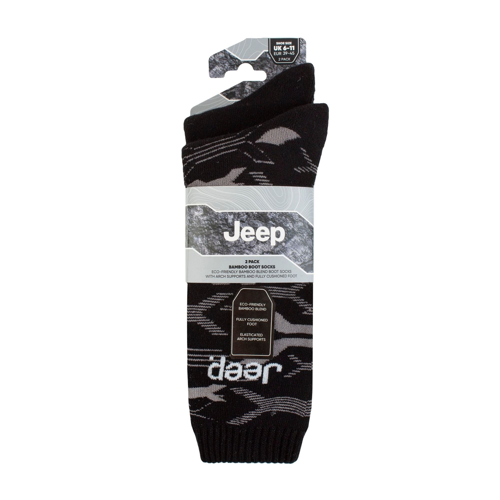 Breathable Cushioned Bamboo Work Boot Socks - Heavy Duty Knit Ribbed Socks