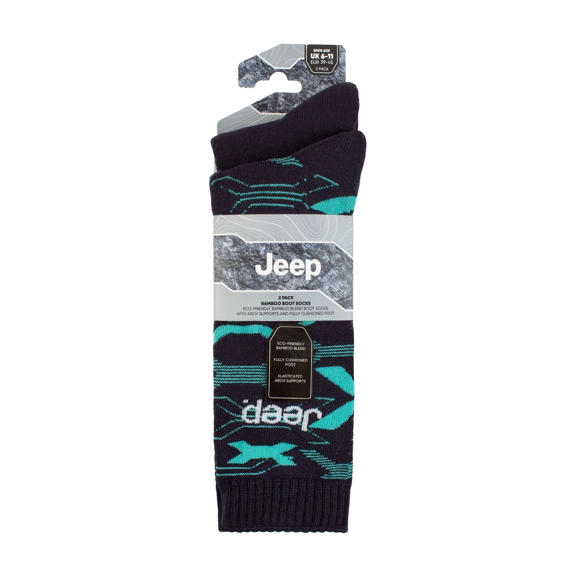 Breathable Cushioned Bamboo Work Boot Socks - Heavy Duty Knit Ribbed Socks