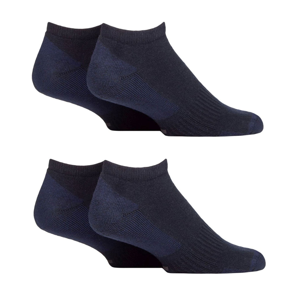Men's Breathable Cushioned Low Cut Trainer Socks - Pack of 4