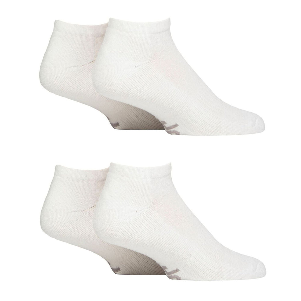 Men's Breathable Cushioned Low Cut Trainer Socks - Pack of 4