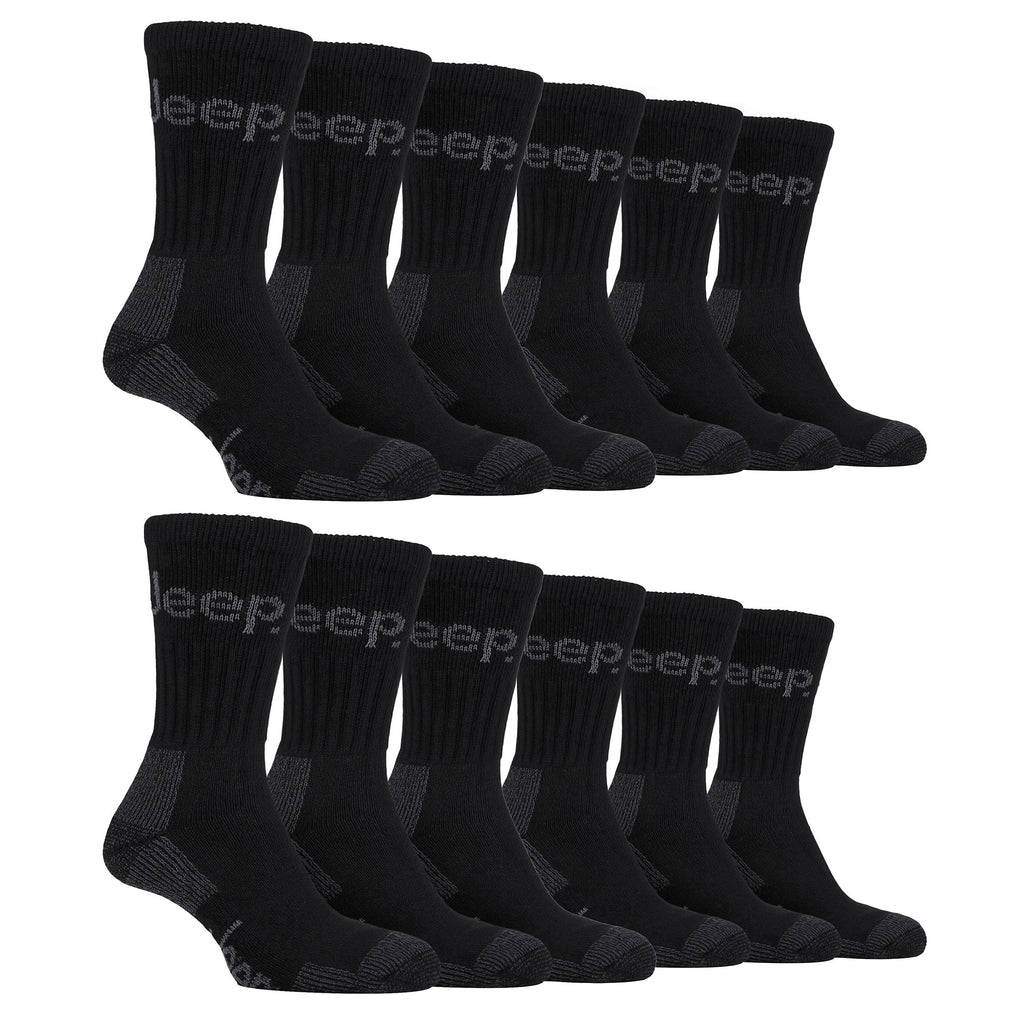 Mens Luxury Cushioned Cotton Hiking Socks (Multipack Options)