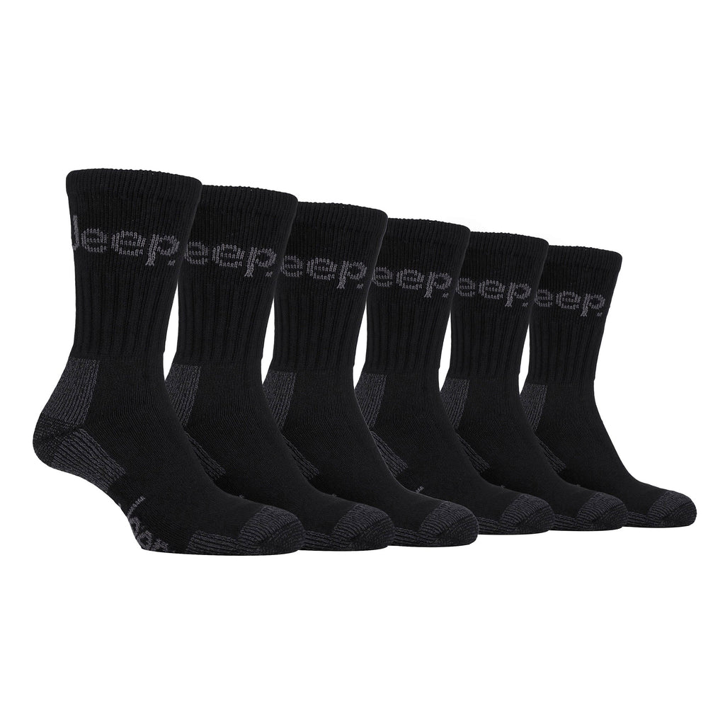 Mens Luxury Cushioned Cotton Hiking Socks (Multipack Options)