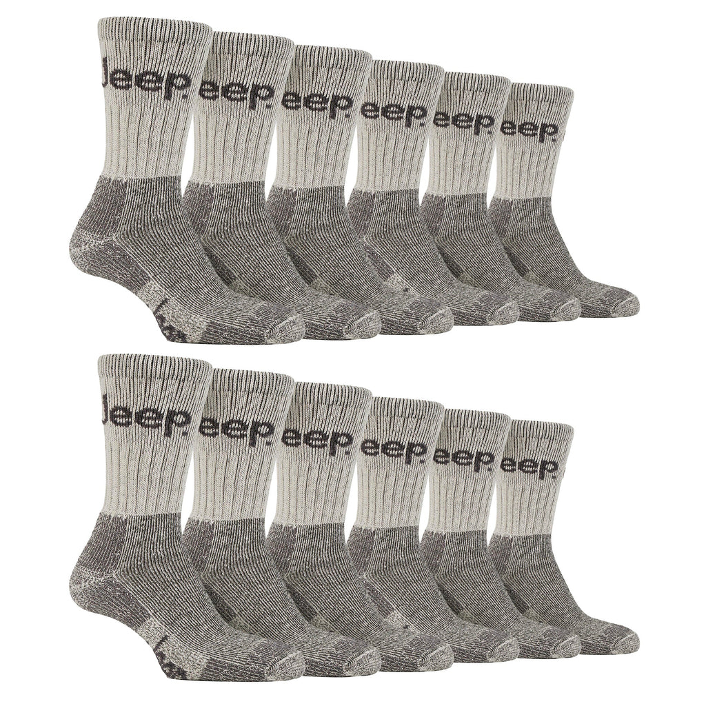 Mens Luxury Cushioned Cotton Hiking Socks (Multipack Options)