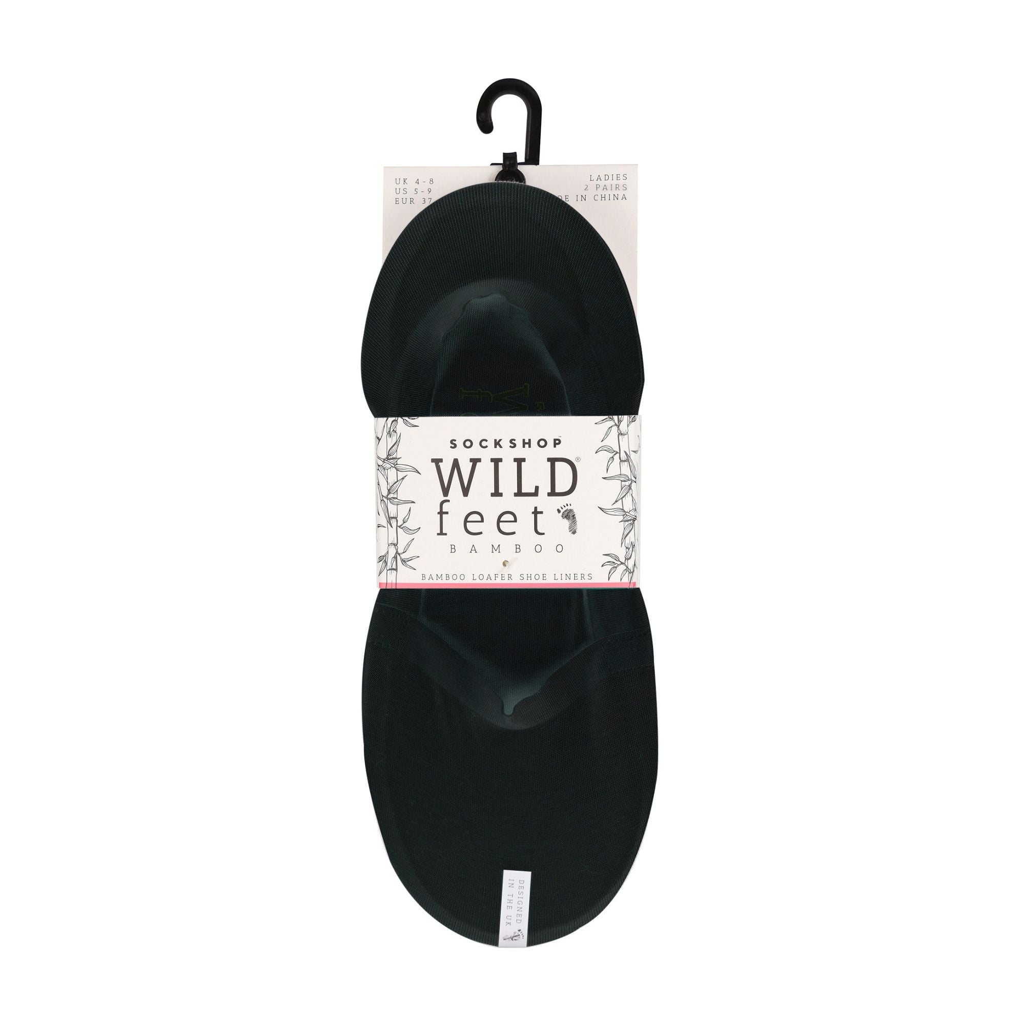2 Pack Ladies Laser Cut Loafer Invisible Socks