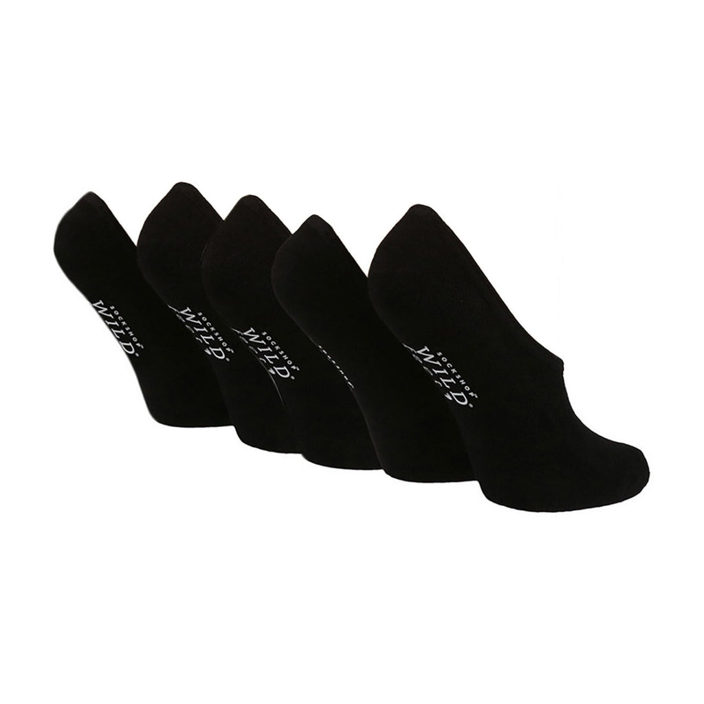 5 Pack Ladies Cushioned Low Cut Shoe Liner Socks with Silicone Heel Grip