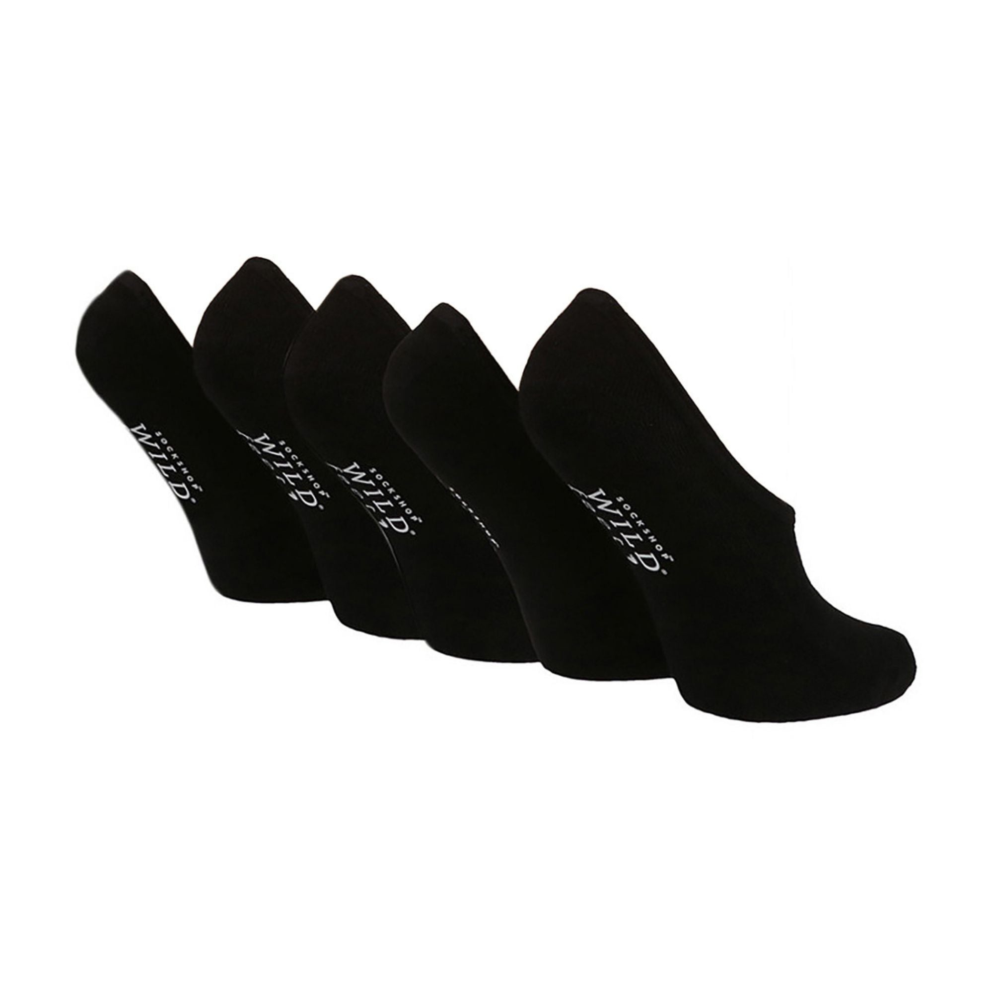 5 Pack Ladies Cushioned Low Cut Shoe Liner Socks with Silicone Heel Grip