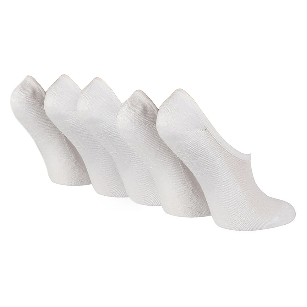 5 Pack Ladies Cushioned Low Cut Shoe Liner Socks with Silicone Heel Grip