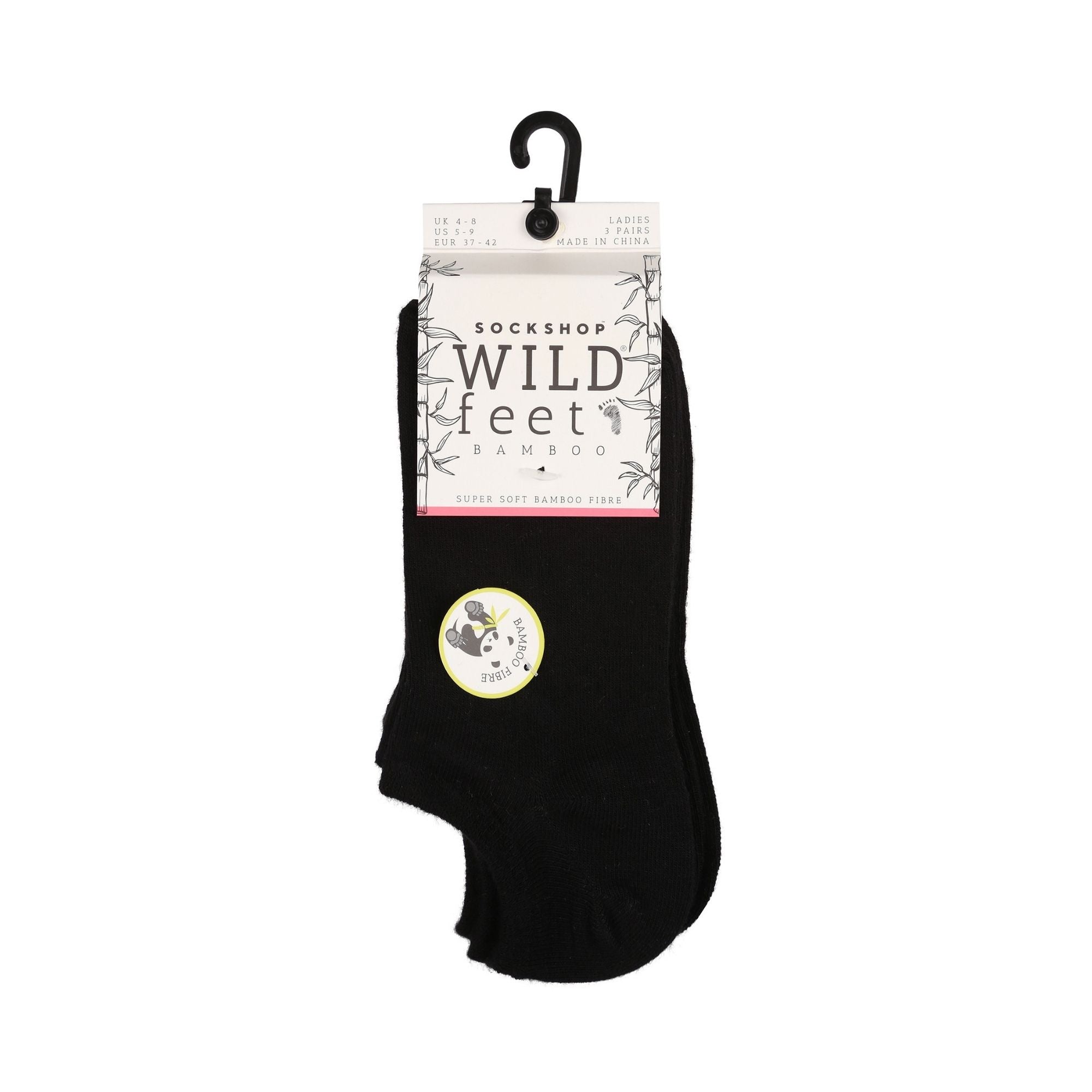 3 Pack Ladies Bamboo Low Cut Trainer Socks