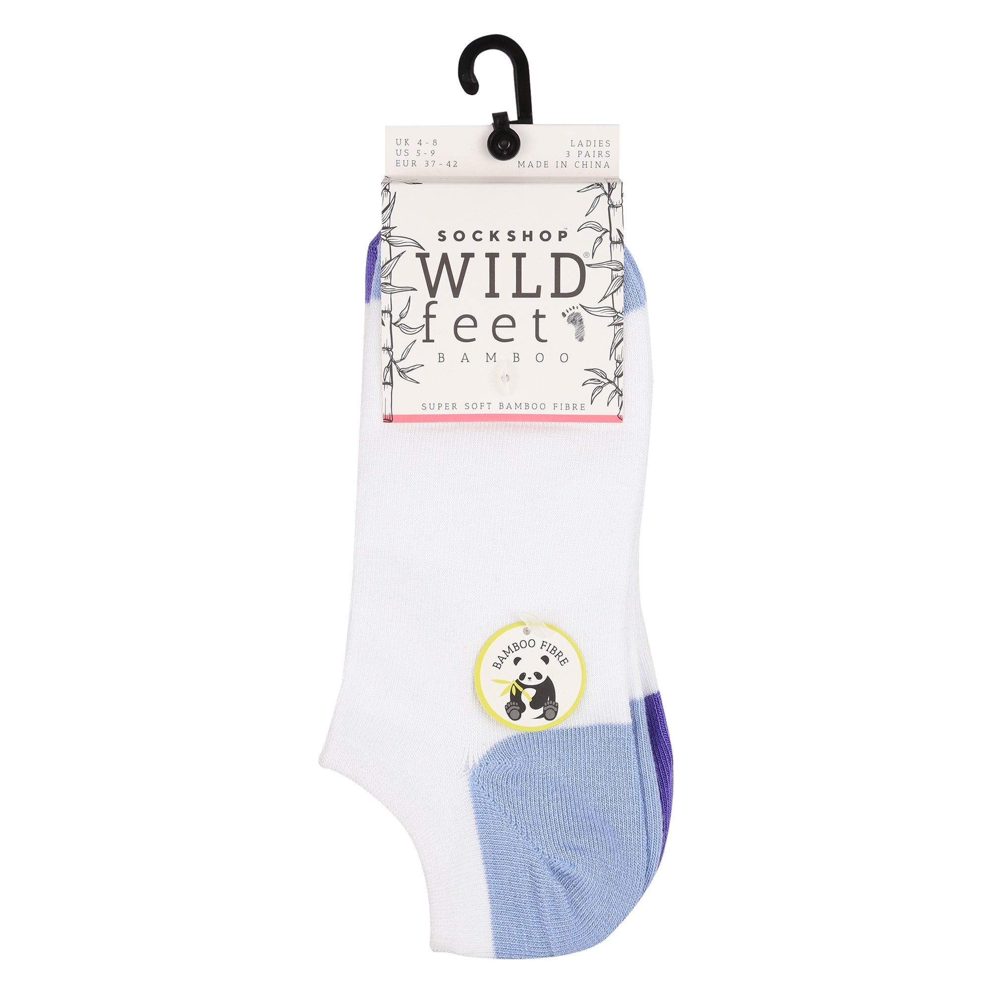 3 Pack Ladies Bamboo Low Cut Trainer Socks