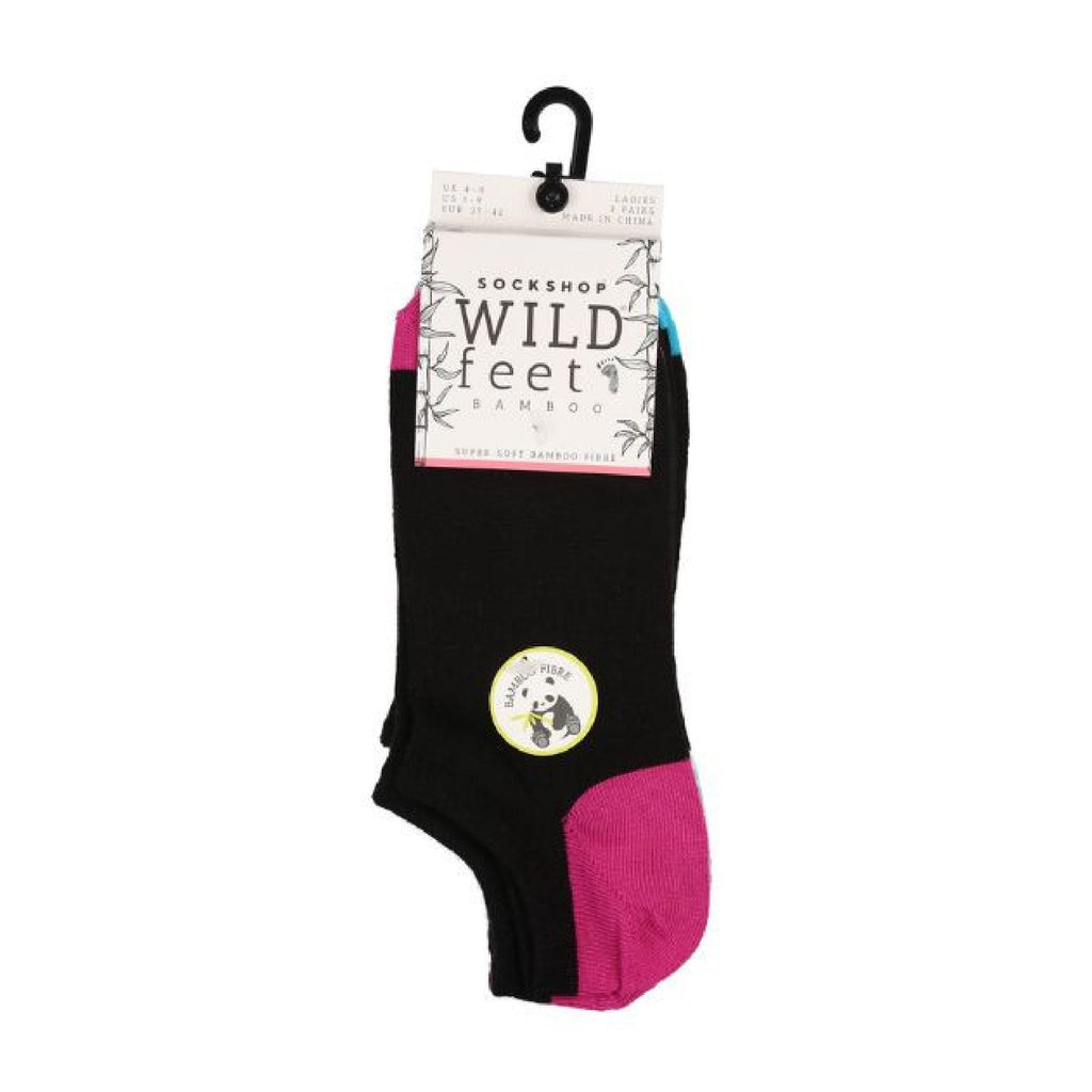 3 Pack Ladies Bamboo Low Cut Trainer Socks