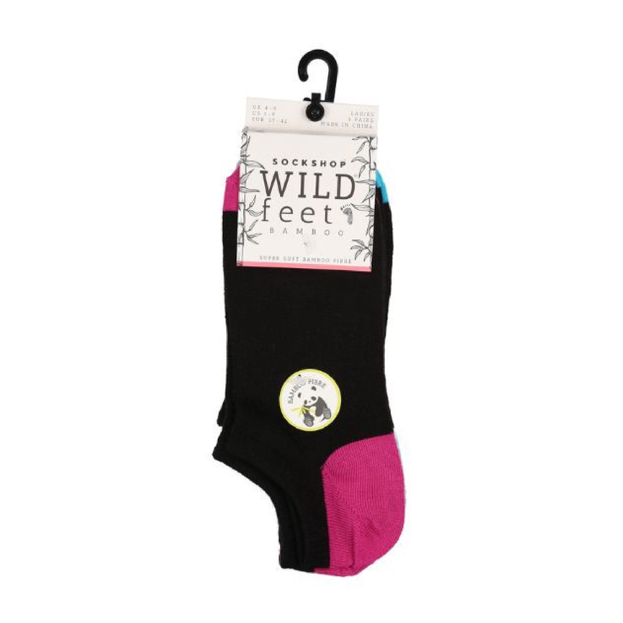 3 Pack Ladies Bamboo Low Cut Trainer Socks