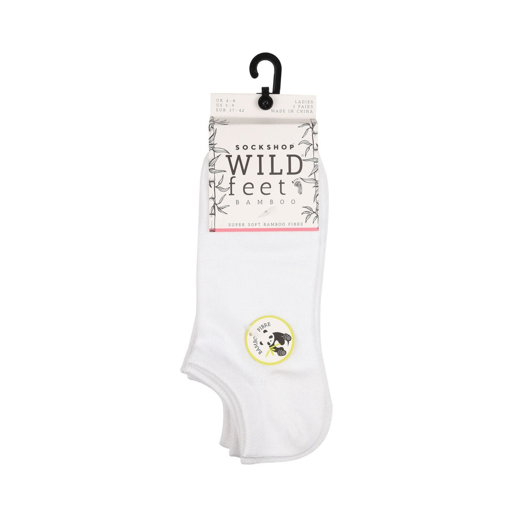 3 Pack Ladies Bamboo Low Cut Trainer Socks