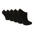 5 Pack Ladies Plain Contrast Liner Socks