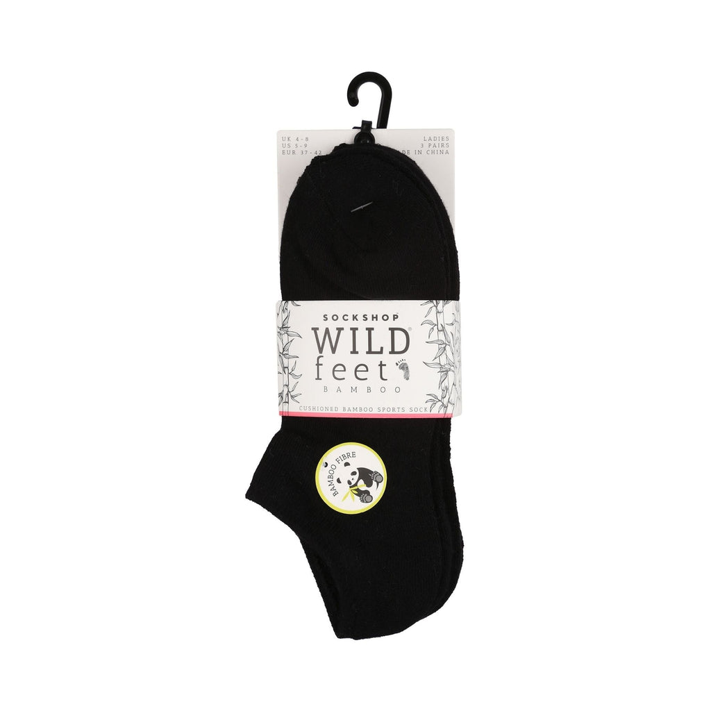 3 Pack Ladies Bamboo Low Cut Trainer Ankle Socks