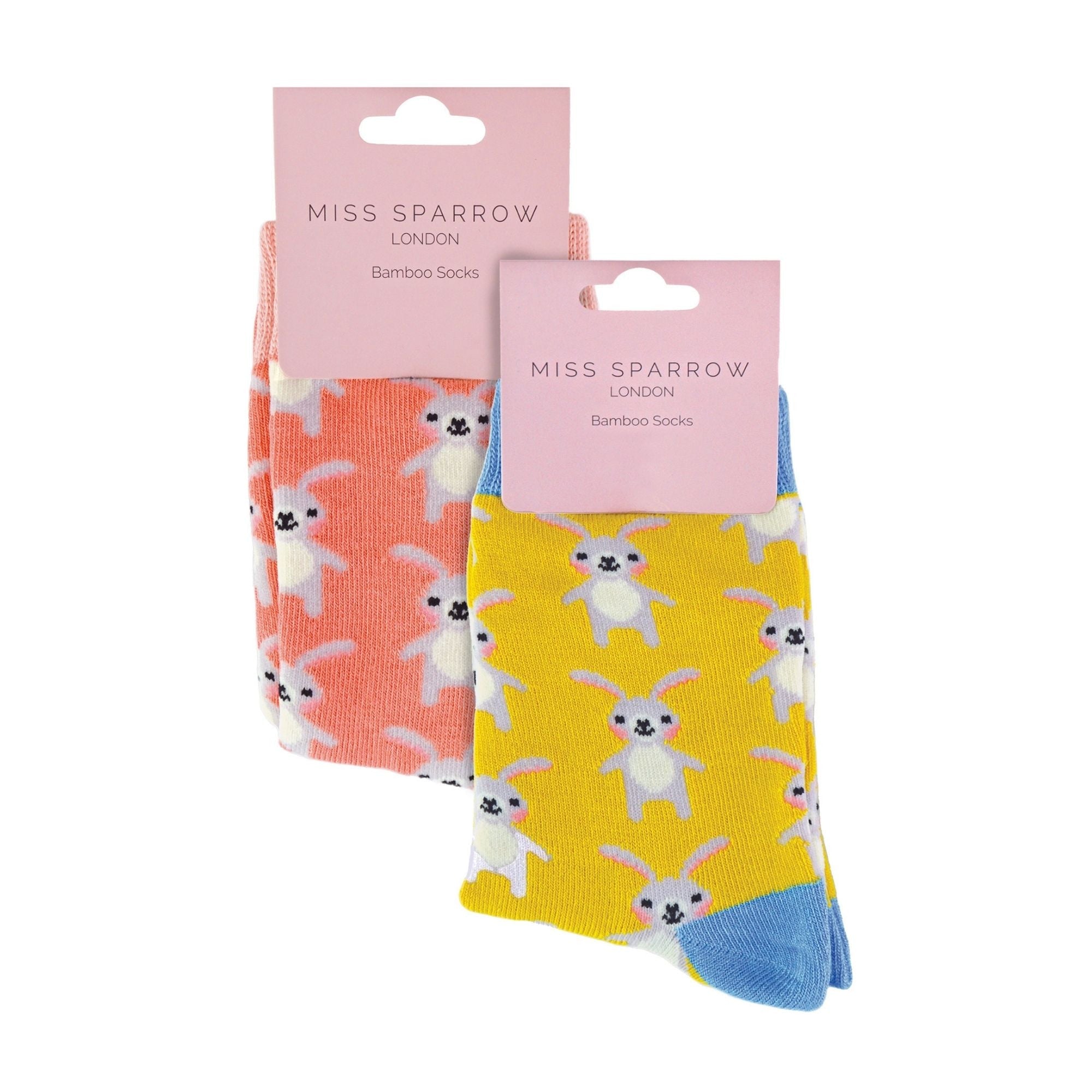 2 Pack Girls Animal Pattern Soft Breathable Bamboo Socks