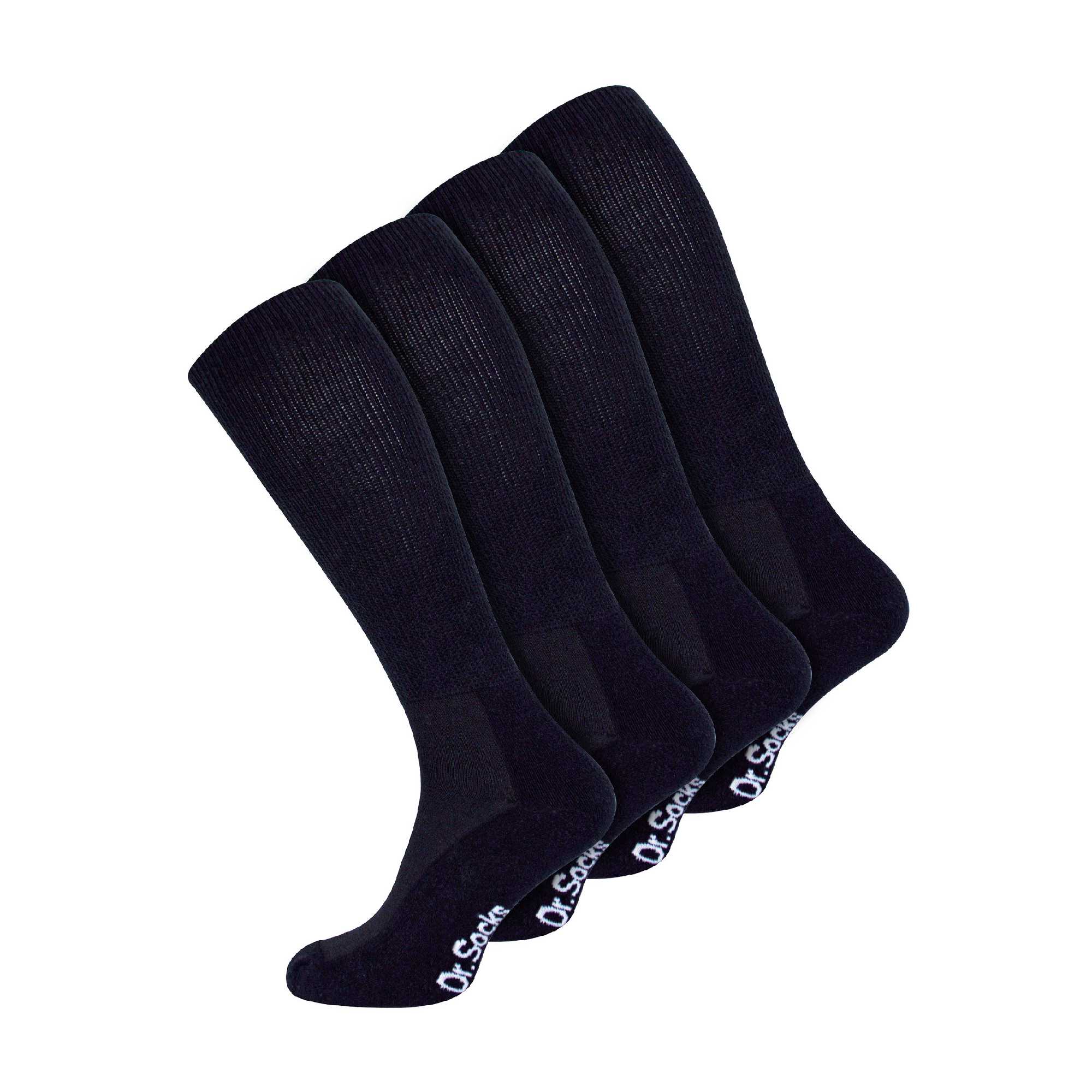 4 Pack Extra Wide Knee High Bamboo Diabetic Socks