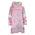 Ladies Fleece Lined Blanket Hoodie | Cute Loungewear Top with Hood