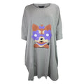 Ladies Oversized Long Nightie Cute Novelty Style Pajama Top