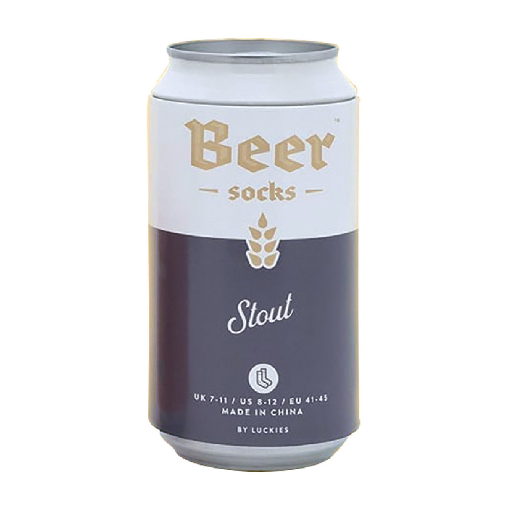 1 Pack Mens Beer Socks in a Can (Ale / Lager / Stout)