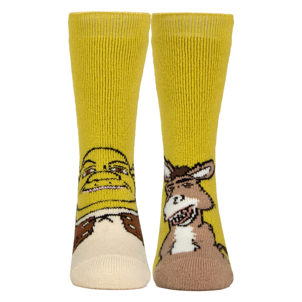 Kids Thermal Shrek Patterned Novelty Socks