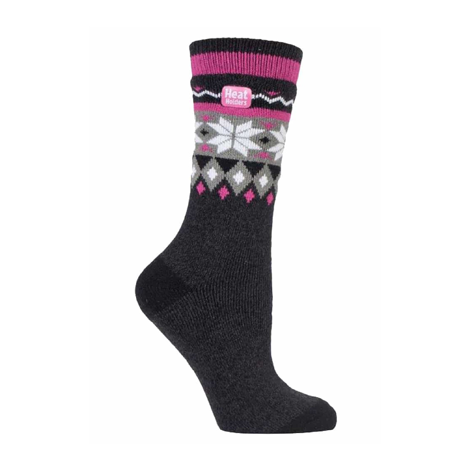 Ladies Thin Lightweight Patterned Casual Winter Warm Thermal Socks