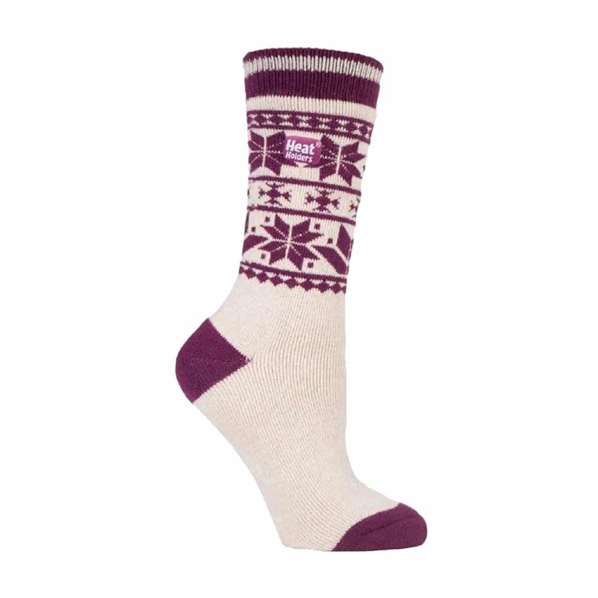 Ladies Thin Lightweight Patterned Casual Winter Warm Thermal Socks