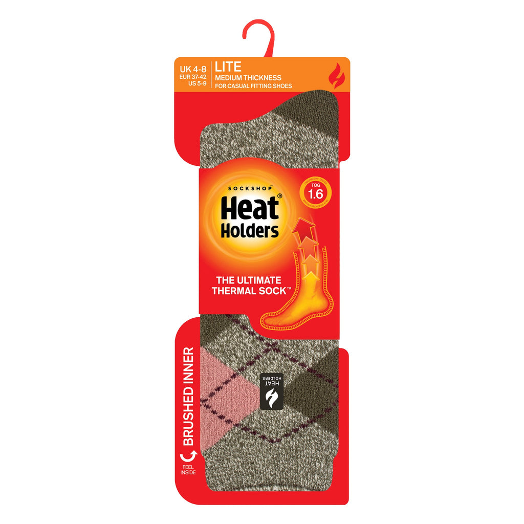 Ladies Thermal Lite Patterned Socks for Winter