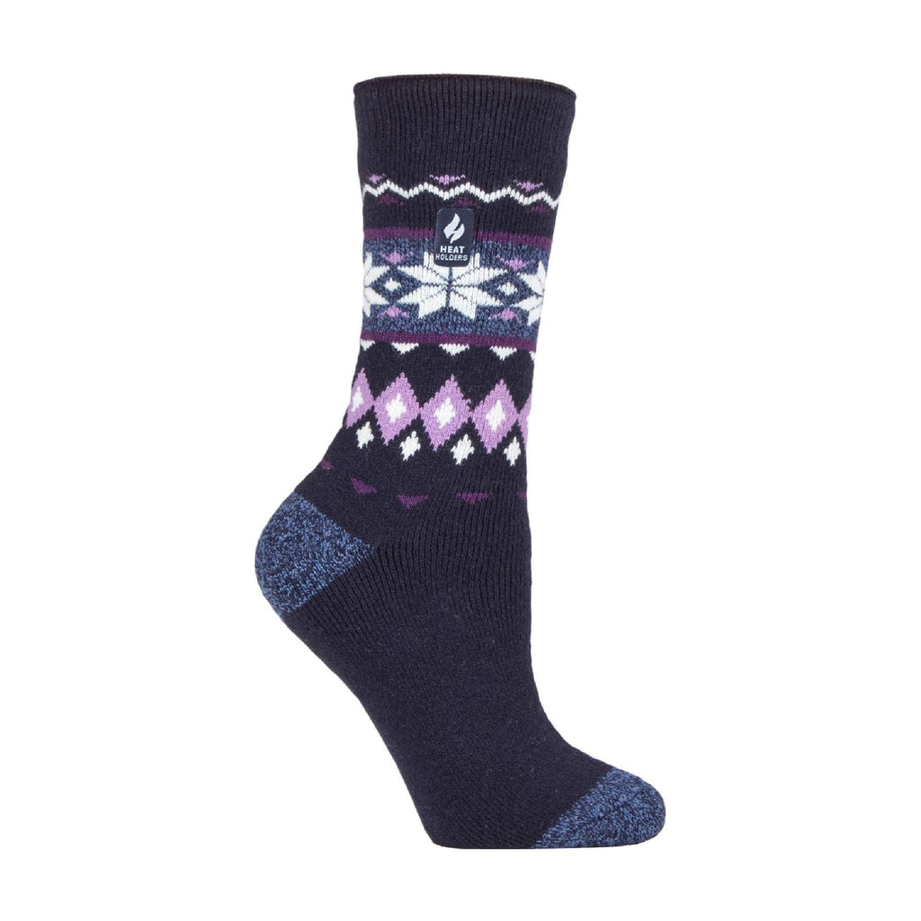 Ladies Thin Lightweight Patterned Casual Winter Warm Thermal Socks