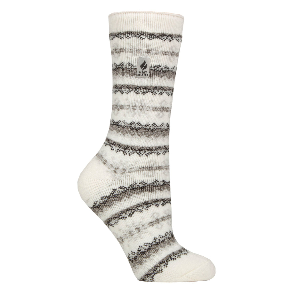 Ladies Thermal Lite Patterned Socks for Winter