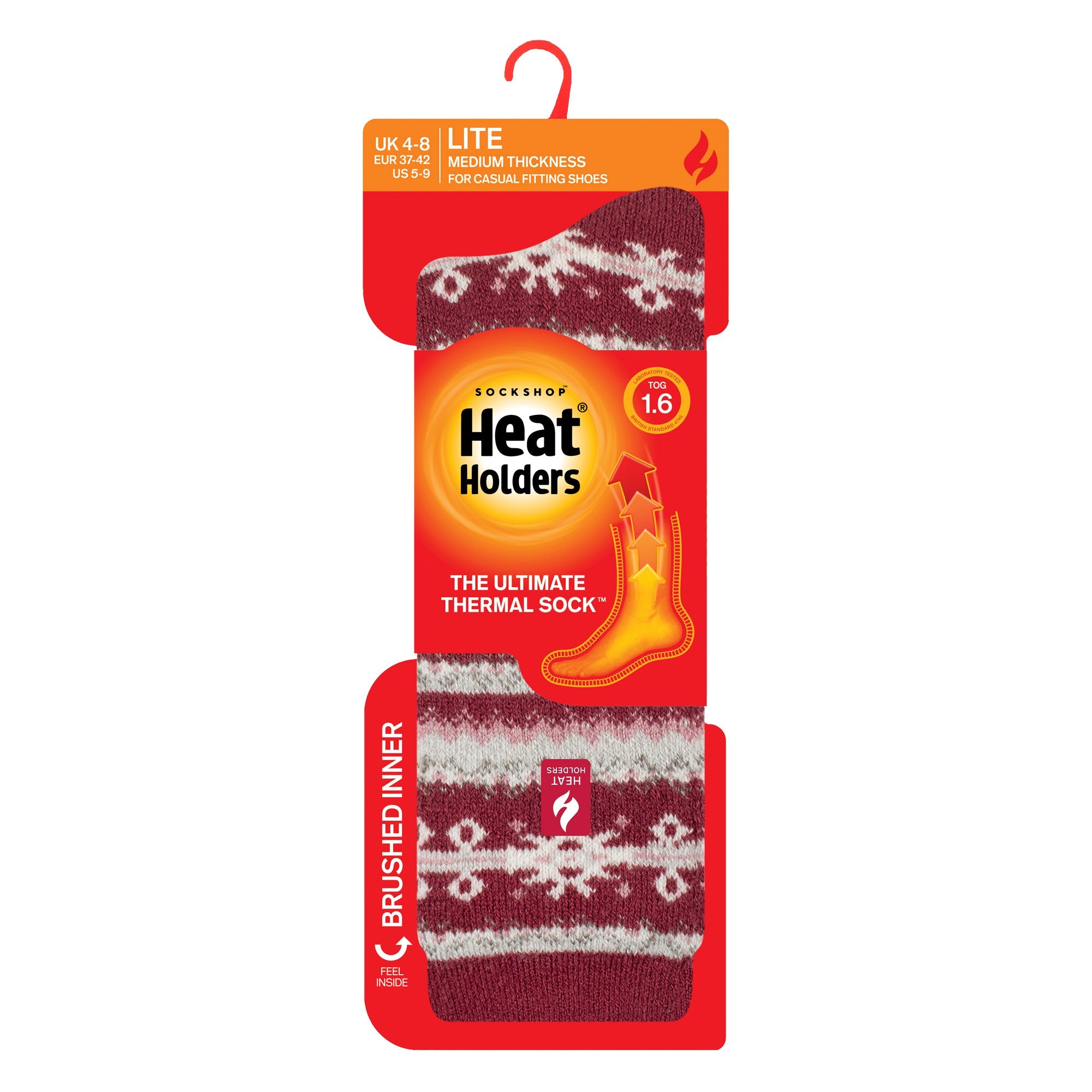 Ladies Thermal Lite Patterned Socks for Winter