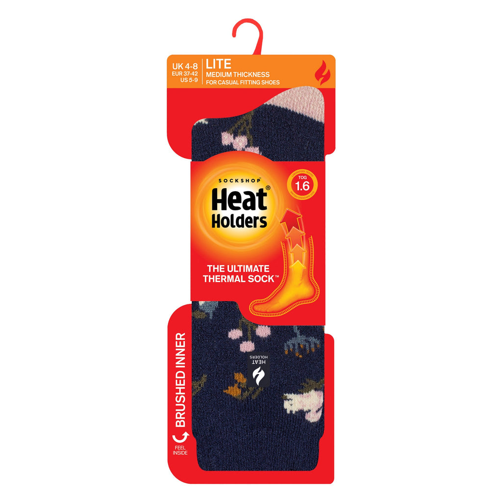 Ladies Thermal Lite Patterned Socks for Winter