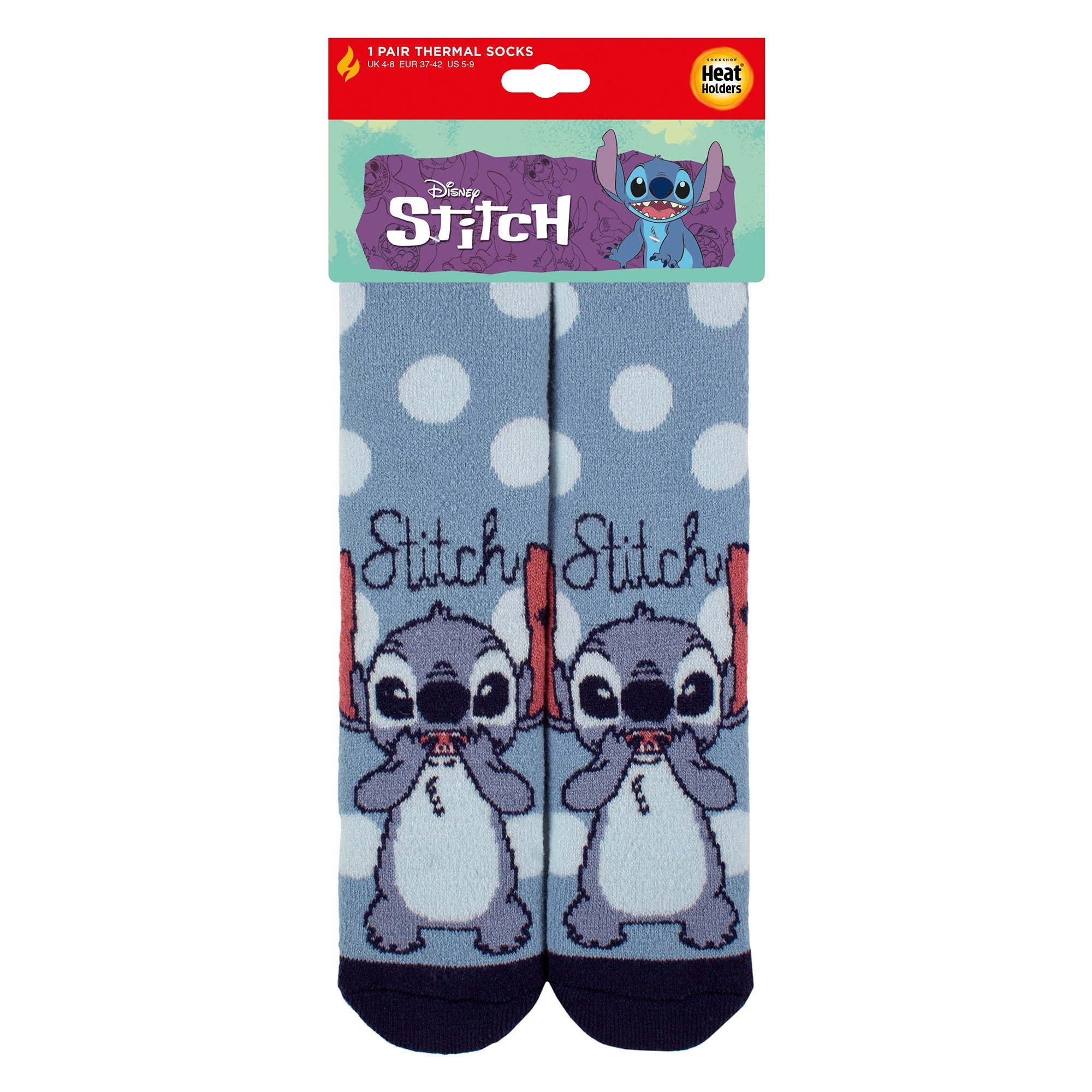 Ladies Thermal Lilo Stich Patterned Socks for Winter