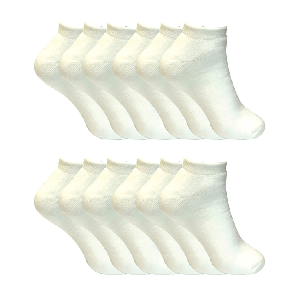 Ladies Cushioned Low Cut Ankle Thermal Trainer Socks (Multipack Options)