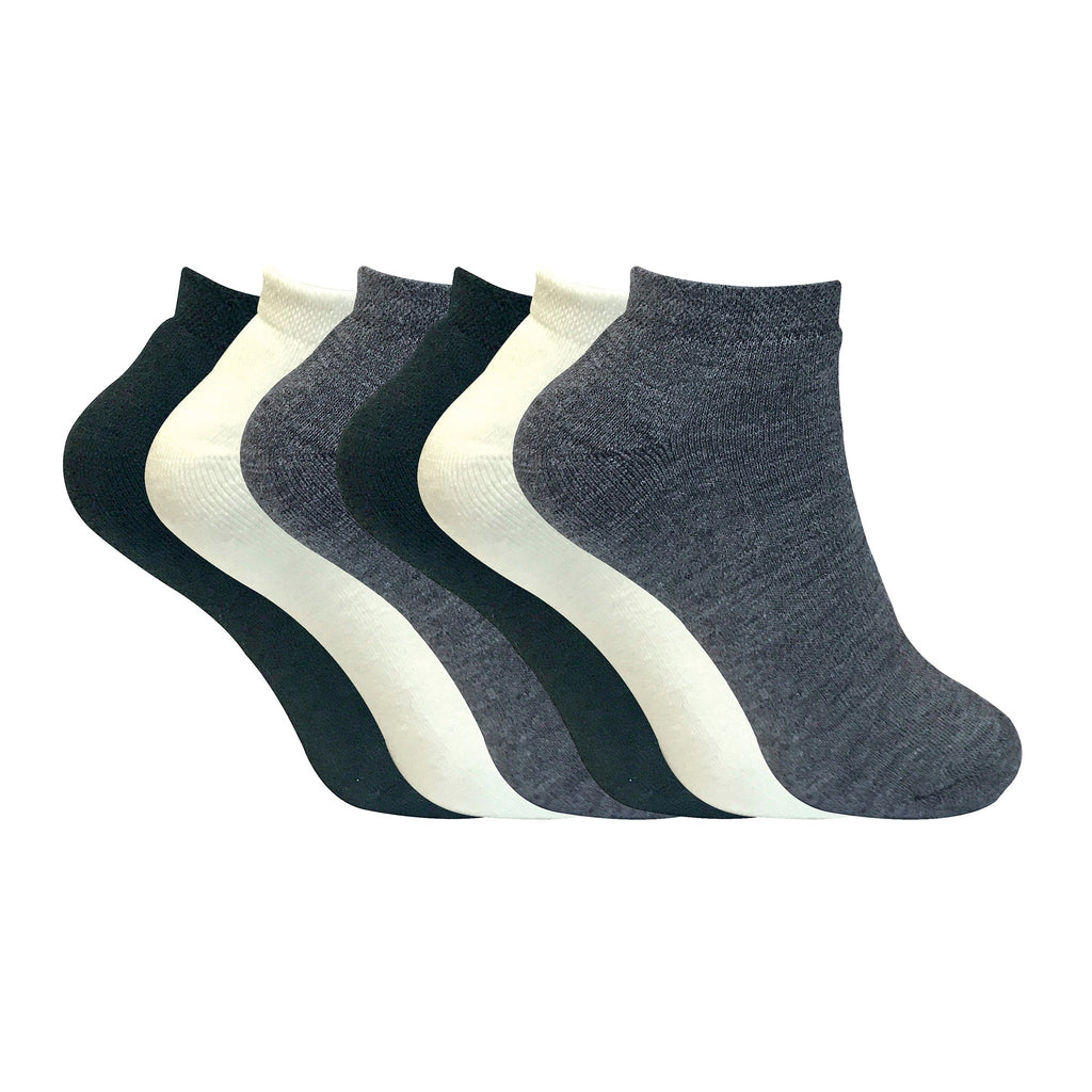 Ladies Cushioned Low Cut Ankle Thermal Trainer Socks (Multipack Options)