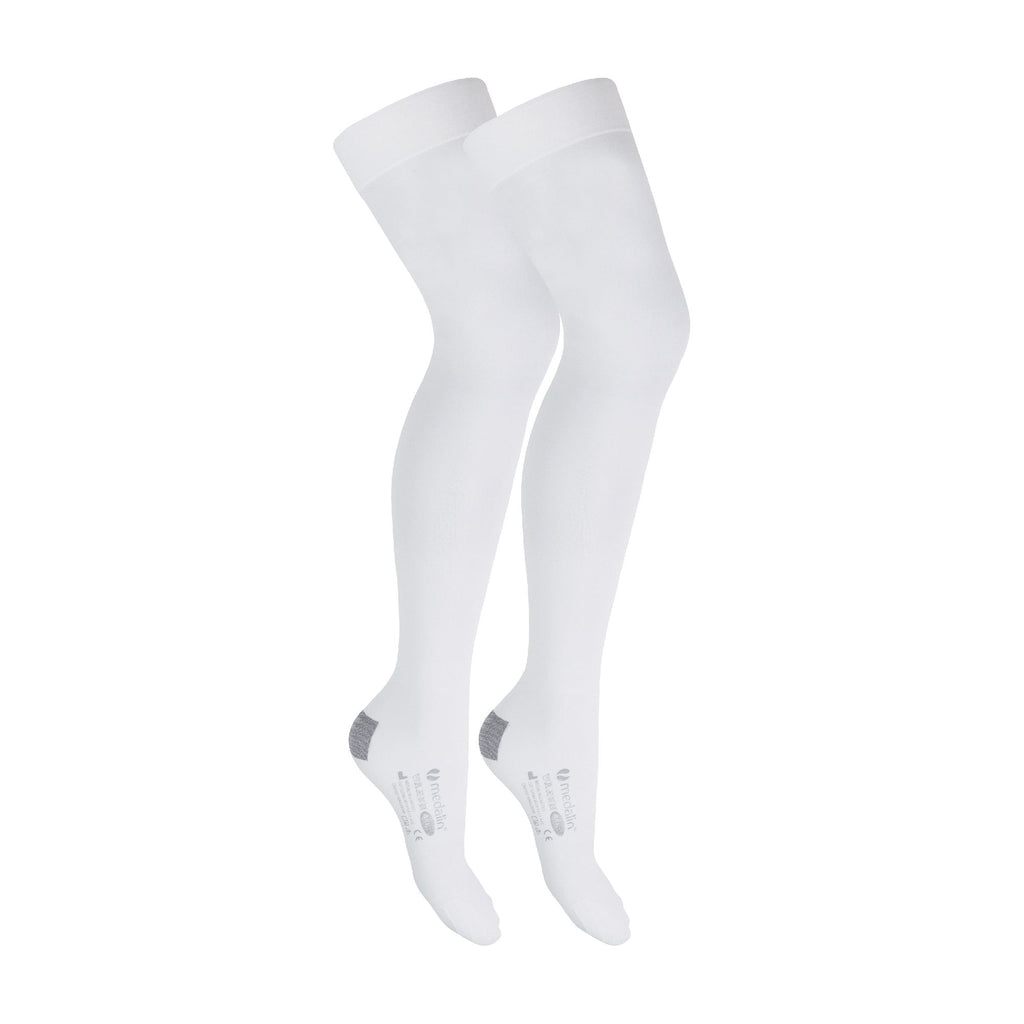 2 Pairs Anti-Embolism Thigh High Compression Medical Grade Stockings