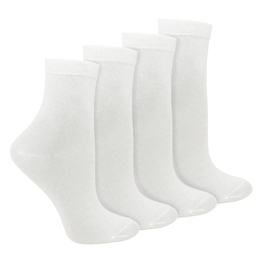 4 Pairs Childrens Organic Cotton Seamless Sensory Socks