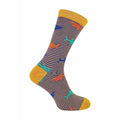 1 Pack Mens Novelty Purple Shark Bamboo Socks