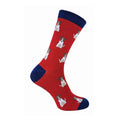 1 Pack Mens Novelty Red Jack Russell Bamboo Socks