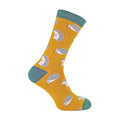 1 Pack Mens Novelty Mustard Hedgehog Bamboo Socks